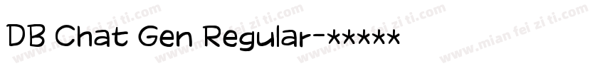 DB Chat Gen Regular字体转换